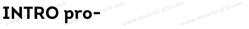 INTRO pro字体转换